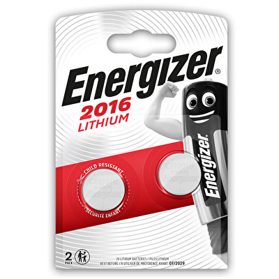 Energizer Lithium CR2016 BP2 Pil