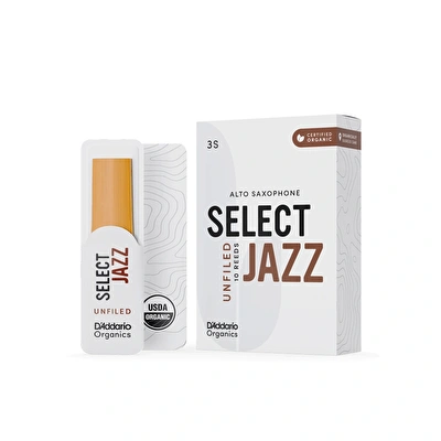 DADDARIO ORRS10ASX2S ORGANIC SELECT JAZZ Alto Saksafon Kamışı No:2S - 10'lu Kutu