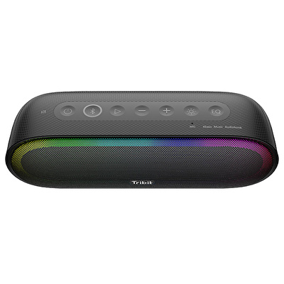 Tribit XSound Mega T-BTS35 30W 20 Saat Oynatma Süresi IPX7 Su Geçirmez RGB Taşınabilir TWS Bluetooth Hoparlör Siyah