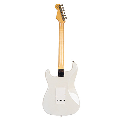 Fender Custom Shop Masterbuilt Dennis Galuszka 1963 Stratocaster Journeyman Relic Gülağacı Klavye Aged Olympic White Elektro Gitar