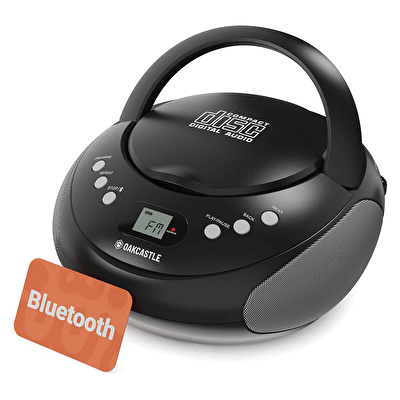 OAKCASTLE CD250 Cd Oynatıcılı Taşınabilir Bluetooth Hoparlör Siyah