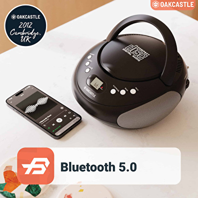 OAKCASTLE CD250 Cd Oynatıcılı Taşınabilir Bluetooth Hoparlör Siyah