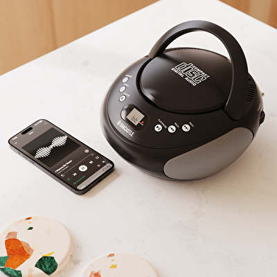 OAKCASTLE CD250 Cd Oynatıcılı Taşınabilir Bluetooth Hoparlör Siyah