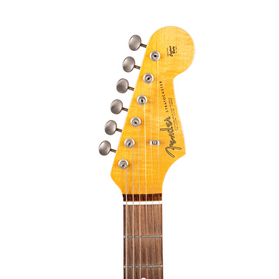 Fender Custom Shop LE 2020 1963 Stratocaster NOS AA Flame Neck Gülağacı Klavye Sea Foam Green Elektro Gitar