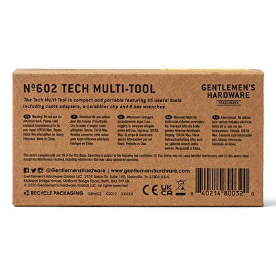 GENTLEMEN'S HARDWARE Çok Fonksiyonlu Alet 15-in-1
