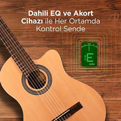 Kozmos IC-100CE NAT / Mat Elektro Klasik Gitar
