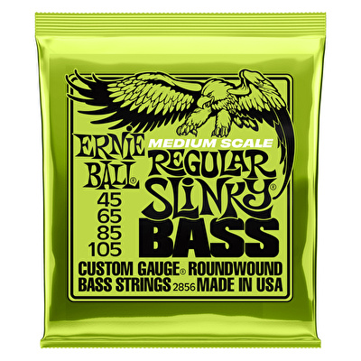 ERNIE BALL Regular Slinky 45-105 Nickel Wound Medium Scale Bas Teli