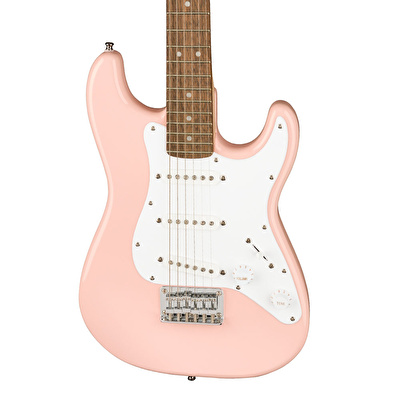 Squier Mini Strat Laurel Klavye Shell Pink Elektro Gitar