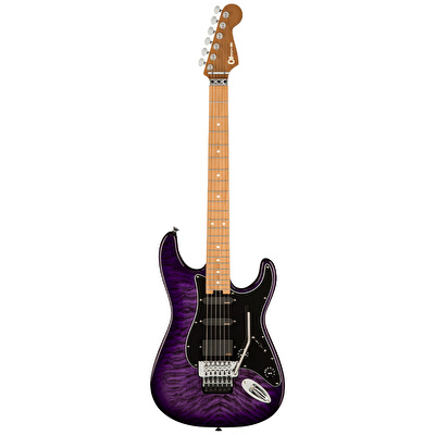 Charvel Marco Sfogli Signature Pro-Mod So-Cal Style 1 HSS FR QM Karamelize Akçaağaç Klavye Transparent Purple Burst Elektro Gitar