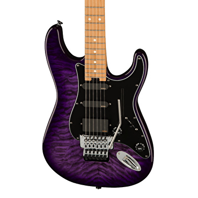 Charvel Marco Sfogli Signature Pro-Mod So-Cal Style 1 HSS FR QM Karamelize Akçaağaç Klavye Transparent Purple Burst Elektro Gitar