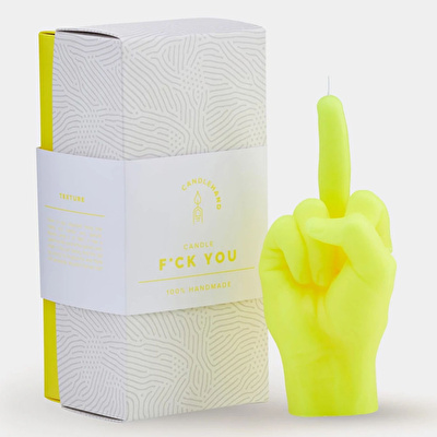 CANDLE HAND F*ck You Mum Neon Sarı