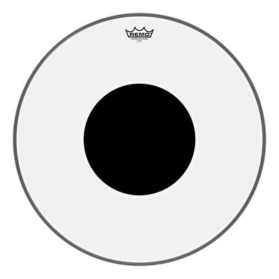 REMO CS-1322-10- Controlled Sound® Şeffaf Top Black Dot™ 22" Bas Davul Derisi