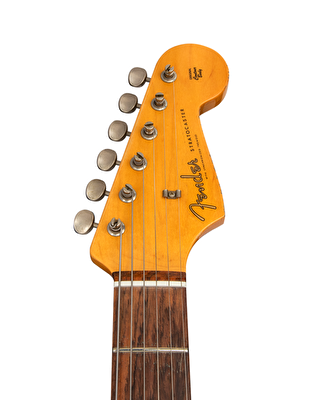 Fender Custom Shop 1960 Stratocaster Relic Gülağacı Klavye Vintage White Tortoise Shell PG Elektro Gitar