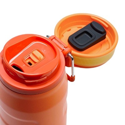 STANLEY The IceFlow™ Bote Twist Flip 0.7L / 24oz Goldenrod Coral