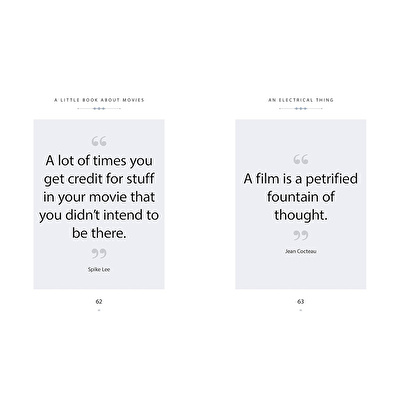 A Little Book About Movies