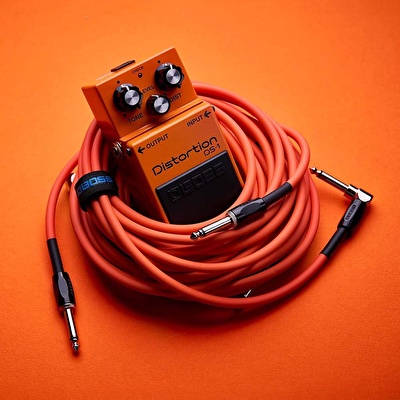 BOSS BIC-10A-OR Düz/L Uçlu 3m Enstrüman Kablosu