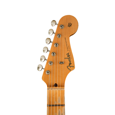 Fender Custom Shop Limited 1957 Stratocaster Relic Akçağaç Klavye Aged Black Elektro Gitar