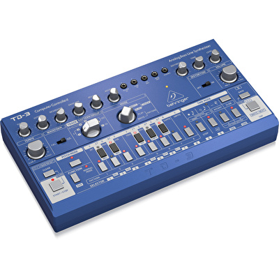 BEHRINGER TD-3-BU Analog Bass Line Synthesizer (Mavi)