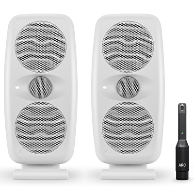 IK Multimedia IP-ILOUD-MTMWMKII2X-IN iLoud MTM MKII Pair Beyaz Stüdyo Monitör Seti Çift (ARC Mikrofonu Dahil)