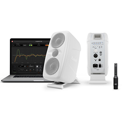 IK Multimedia IP-ILOUD-MTMWMKII2X-IN iLoud MTM MKII Pair Beyaz Stüdyo Monitör Seti Çift (ARC Mikrofonu Dahil)