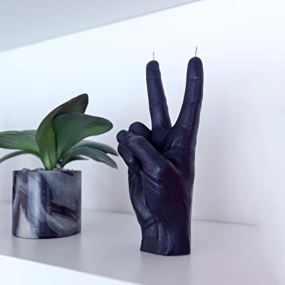 CANDLE HAND Peace Mum Siyah