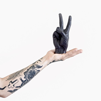 CANDLE HAND Peace Mum Siyah