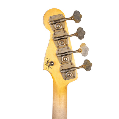 Fender Custom Shop Limited Edition 1963 Precision Bass Heavy Relic Faded Aged 3-Color Sunburst Bas Gitar