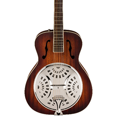 Fender  PR-180E Ceviz Klavye Aged Cognac Burst Resonator Gitar