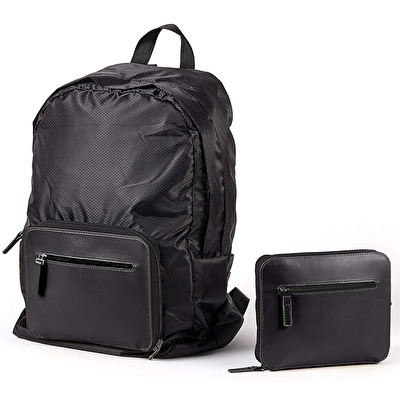 LEXON Packable Katlanabilir Sırt Çantası Siyah