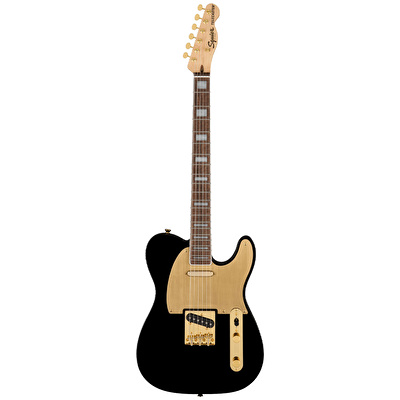 Squier 40.Yıl Özel Telecaster Gold Edition Laurel Klavye Siyah Elektro Gitar