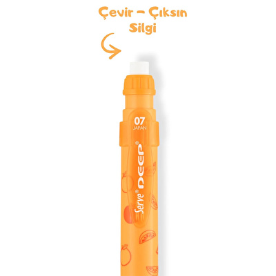 SERVE Deep Mekanik Kurşun Kalem 07mm Fos Turuncu Portakal
