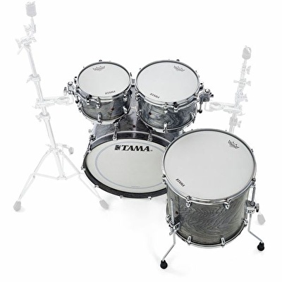 TAMA TW42RZSA-SCS STAR Walnut Satin Charcoal Japanese Sen 4 Parça (22B/10T/12T/16F) Akustik Davul Seti