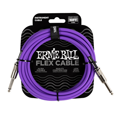 ERNIE BALL P06415 Flex Enstrüman Kablosu 10ft-Mor