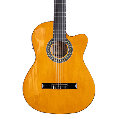 Barcelona LC 3900 CEQ OR Elektro Klasik Gitar