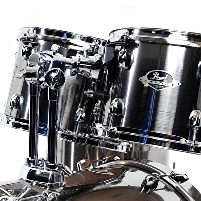 PEARL EXX725BR/C21 Export EXX Smokey Chrome 5 Parça (22B/12T/13T/16F/14S) Aksamlı ve Zilli Akustik Davul Seti