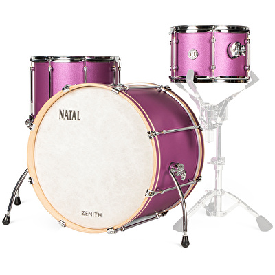 NATAL KZN-TR-PPS Zenith Pink Frost 3 Parça (22B/12T/16F) Akustik Davul Seti