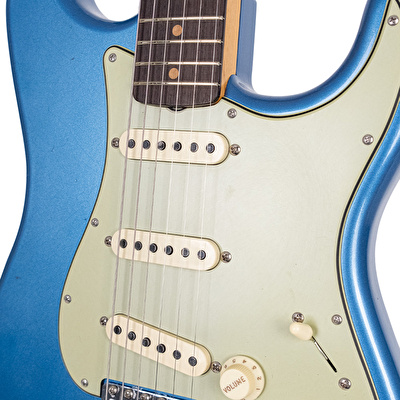 Fender Custom Shop Limited Edition 1963 Stratocaster Journeyman Relic Aged Lake Placid Blue Elektro Gitar