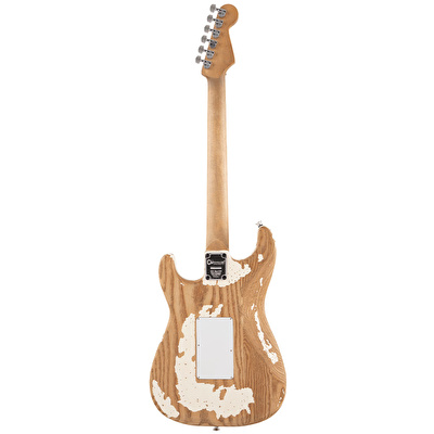 Charvel Henrik Danhage LE Signature Pro-Mod So-Cal Style 1 Akçaağaç Klavye Beyaz Heavy Relic Elektro Gitar
