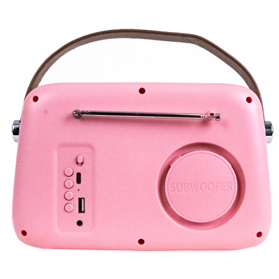 KOZMOS FB-R303-PK Retro Radyo ve Bluetooth Hoparlör