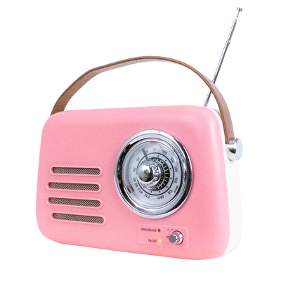 KOZMOS FB-R303-PK Retro Radyo ve Bluetooth Hoparlör