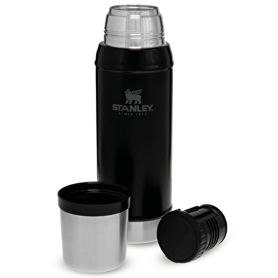 STANLEY 0.75 L Classic Legendary Bottle Matte Black - Siyah Matara