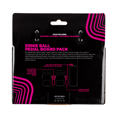 ERNIEBALL P06387 - Beyaz Düz Şerit Patch Kablosu (Çoklu Paket)