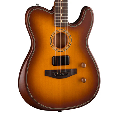 Fender Acoustasonic Standard Telecaster Gülağacı Klavye Honey