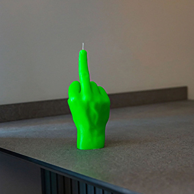 CANDLE HAND F*ck You Mum Neon Yeşil