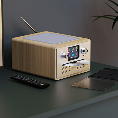 MAJORITY Homerton-2 Radyo Bluetooth Hoparlör Meşe (Wifi)