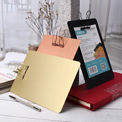 KAYIGO Tiny Alüminyum A4 Clipboard Gold