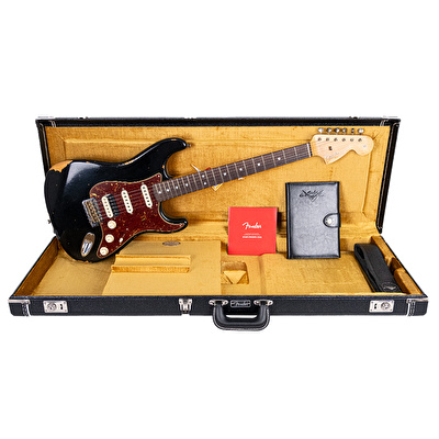 Fender Custom Shop Limited Edition 1967 Stratocaster HSS Relic Aged Black Elektro Gitar