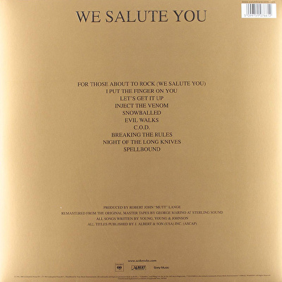 AC/DC – For Those About To Rock (We Salute You) (2009 Remastered)