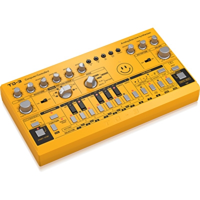 BEHRINGER TD-3-AM Analog Bass Line Synthesizer (Sarı)