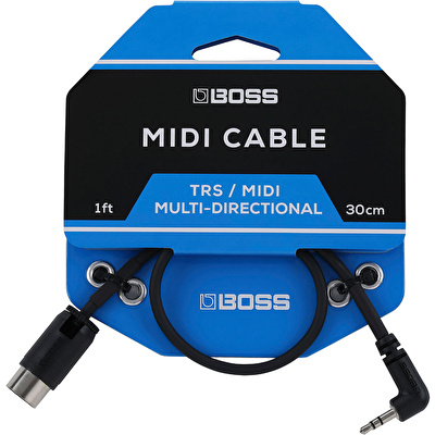 BOSS BMIDI-1-35 / MIDI 5-Pin-Trs Kablo(1ft)
